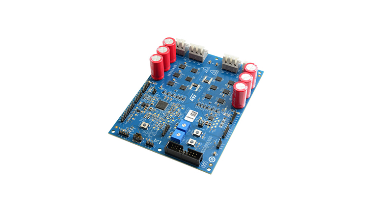 STMicroelectronics EVSPIN32G4-DUAL - front side view of the board